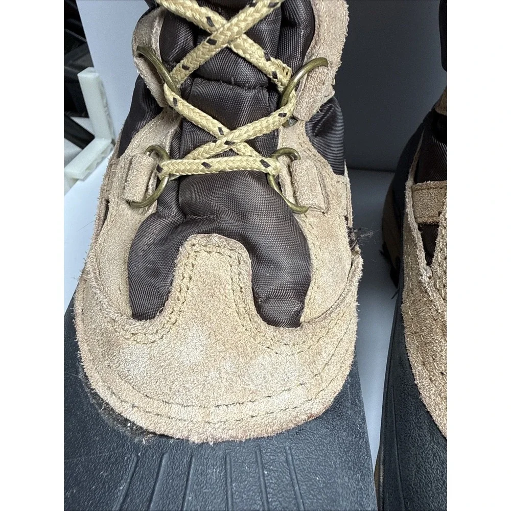 Kamik Snow Valley Brown Leather Faux Fur Thinsulate Snow Boots Women's‎ 8